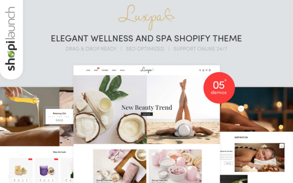 Luxpa – Elegant Wellness & Spa Shopify Theme