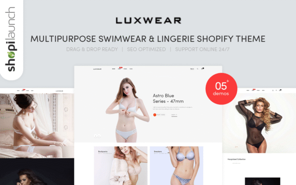Luxwear – Multipurpose Swimwear & Lingerie Shopify Theme