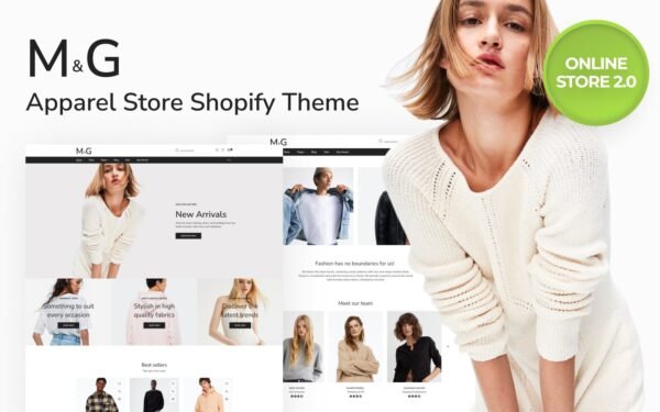 M & G – Apparel Responsive Clean Design Shopify Theme