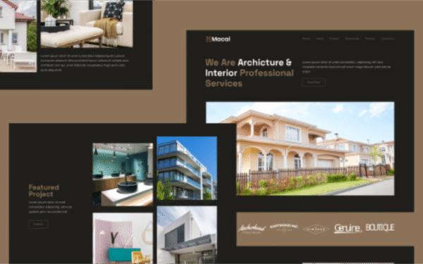 Macal – Architecture & Interior Design Elementor Kit Landing Page Template