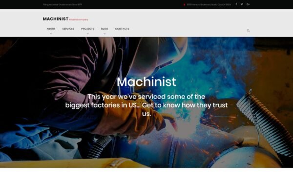 Machinist – Professional Industrial WordPress Theme