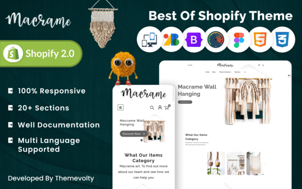 Mackrame – Craft and Art Shopify 2.0 Responsive Super Shop Shopify Theme