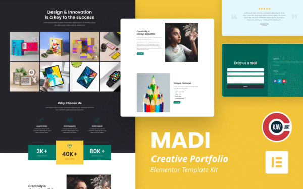 Madi – Creative Portfolio Elementor Kit