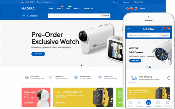 Madina – Electronics Store WooCommerce Theme