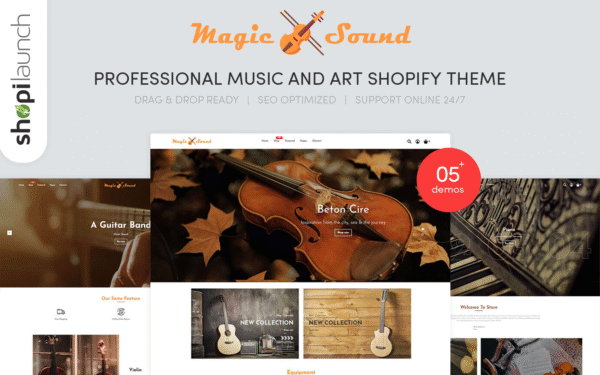 MagicSound – Professional Music and Art Shopify Theme