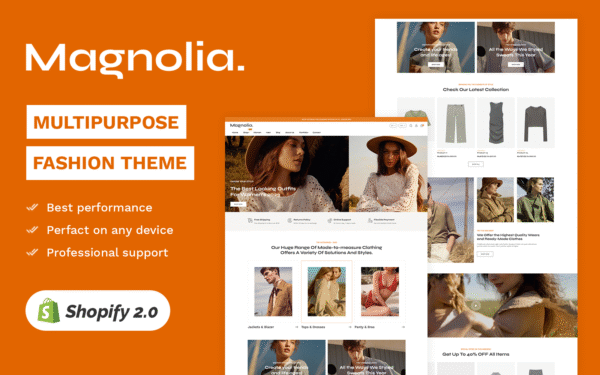 Magnolia – Fashion & Accessory High level Shopify 2.0 Multi-purpose Responsive Theme Shopify Theme