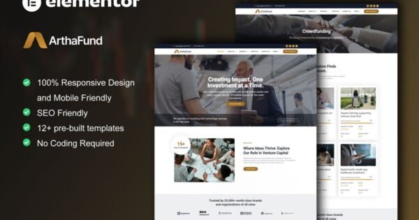 ArthaFund – Finance & Investment Elementor Template Kit