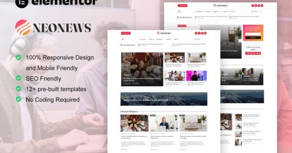 NeoNews – News & Magazine Elementor Template Kit