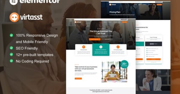 Virtasst – Virtual Assistant Service Elementor Template Kit