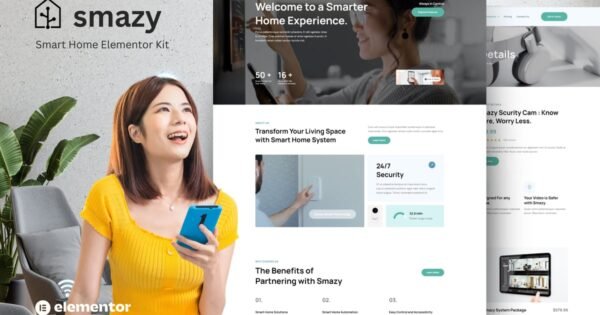 Smazy – Smart Home System Elementor Template Kits