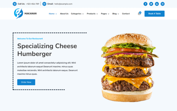 Makanan – Restaurant and Online Food Store eCommerce, WooCommerce and WordPress Theme WooCommerce Theme