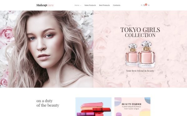 MakeupGuru – Cosmetic Store Elementor WooCommerce Theme