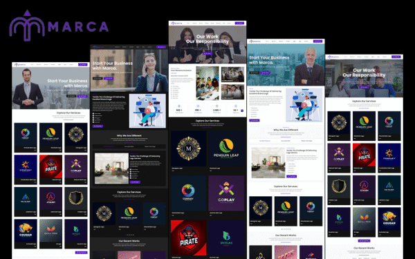 Marca – Logo Provider Company and Agency, Logo Maker and Editor Elementor WordPress Theme