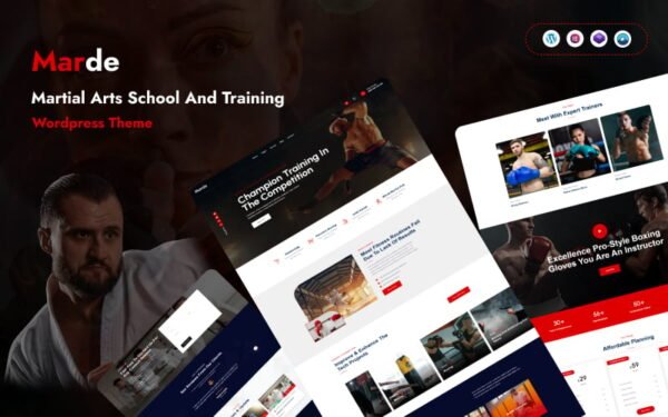 Marde – Martial Arts School And Training WordPress Theme