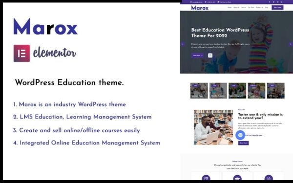 Marox – Academics and Education LMS WordPress Theme