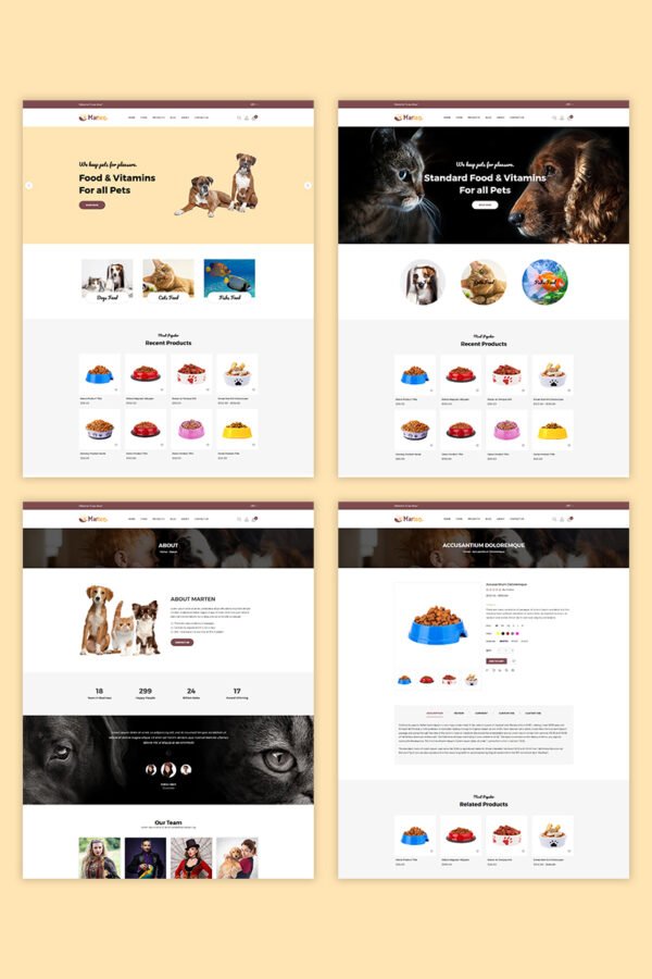 Marten – Pet Food Shopify Theme