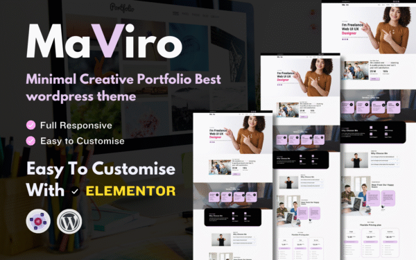 Maviro – Creative Personal Portfolio Wordpress Theme WordPress Theme
