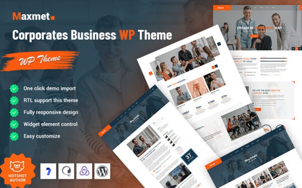 Maxmet – Corporate Business WordPress Theme