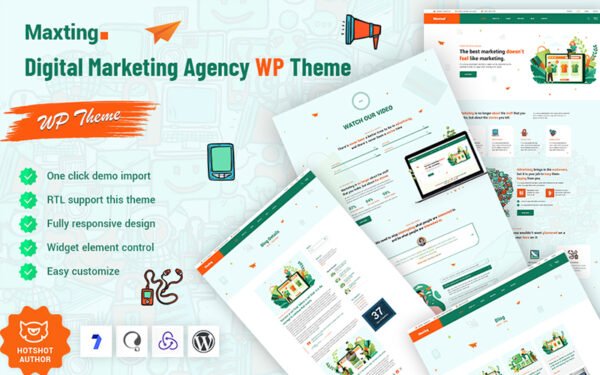 Maxting – Digital Marketing Agency WordPress Theme