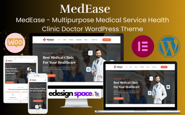 MedEase – Multipurpose Medical Service & Health Clinic Doctor WordPress Theme