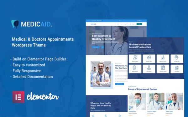 Medicaid – Medical Services & Doctor Checkup Wordpress Theme WordPress Theme