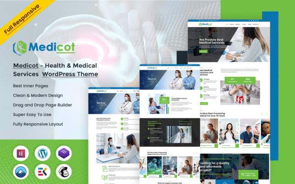 Medicot – Health Care & Medical WordPress Theme