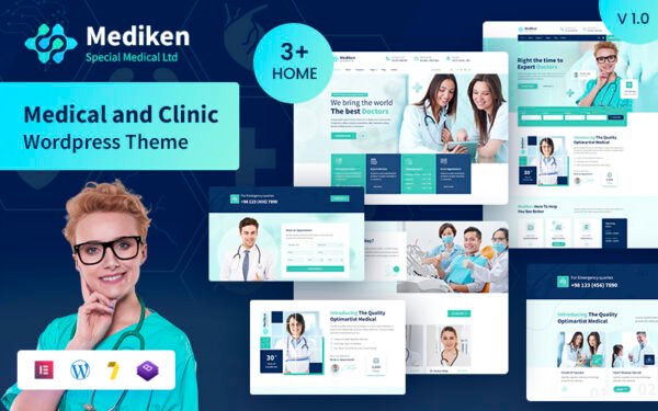 Mediken – Medical & Clinic Service WordPress Theme.