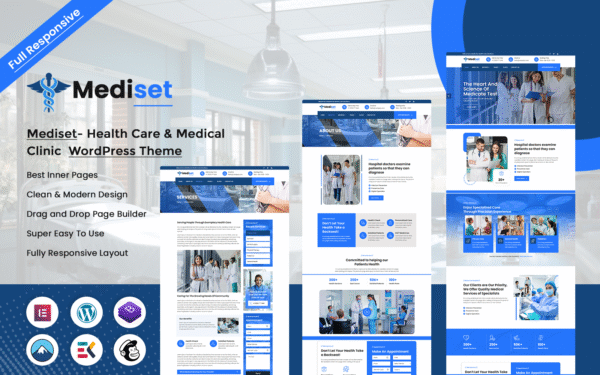 Mediset – Health Care & Medical Clinic WordPress Theme