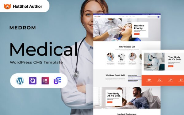Medrom – Medical Equipment WordPress Elementor Theme WordPress Theme