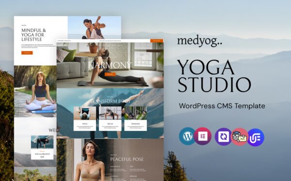 Medyog – Yoga Studio WordPress Elementor Theme WordPress Theme