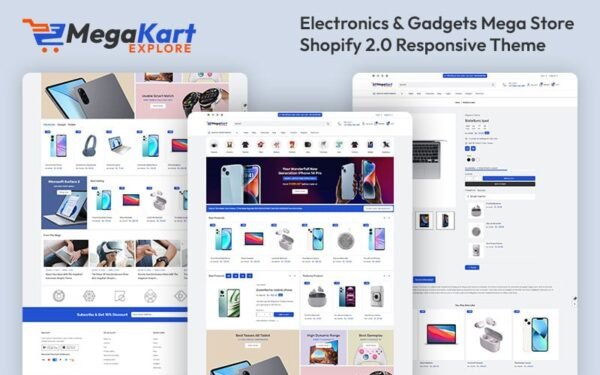 Megakart – Electronics & Gadget Mega Store Multipurpose Shopify 2.0 Responsive Theme Shopify Theme
