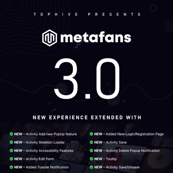MetaFans – Community & Social Network BuddyPress Theme