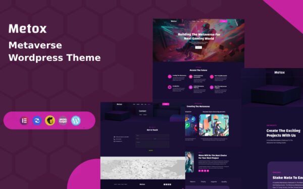 Metox – Metaverse Wordpress Theme WordPress Theme