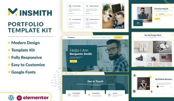 MINSMITH – Portfolio Elementor Template Kit