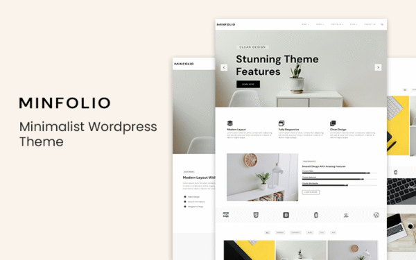 Minfolio – Minimalist Wordpress Theme WordPress Theme