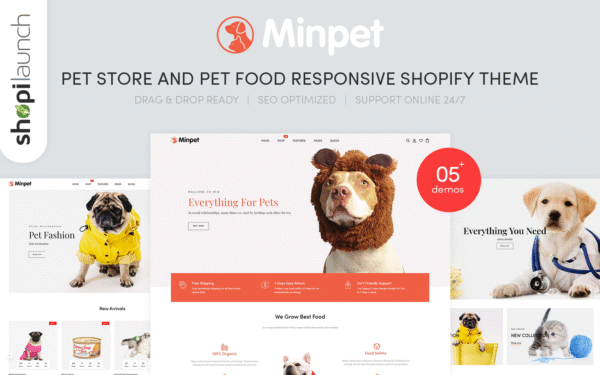 Minpet – Pet Store and Pet Food Responsive Shopify Theme