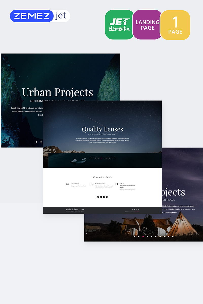 Download Misteryn – Photographer Jet Elementor Template Elementor Kit ...