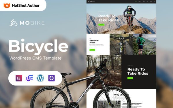 Mobike – Bicycle Multipurpose Modern WordPress Elementor Theme WordPress Theme