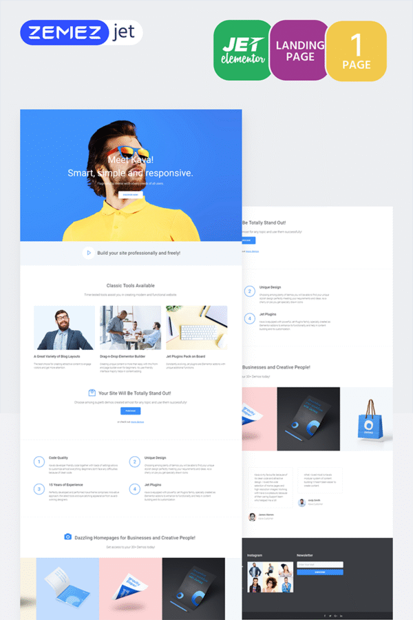 Moderiz – Personal Agency Jet Elementor Template Elementor Kit