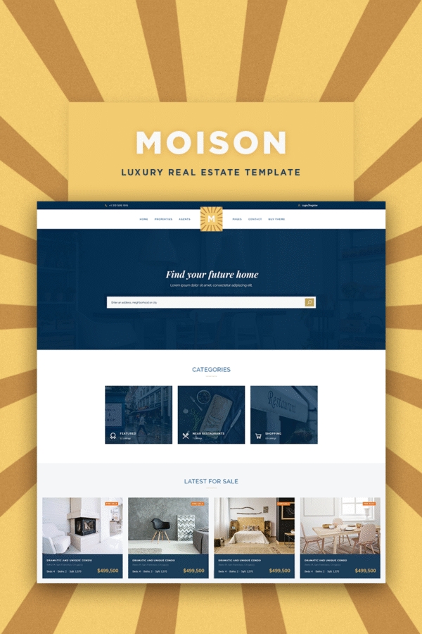 Moison Real Estate Luxury WordPress Theme