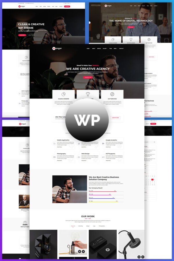 Monger – Creative Agency Responsive WordPress Theme