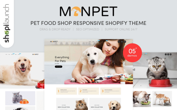 Monpet – Pet Food Shop Responsive Shopify Theme