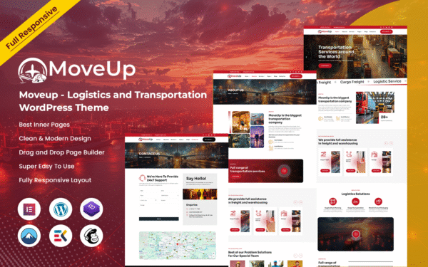 Moveup – Logistics and Transportation WordPress Theme