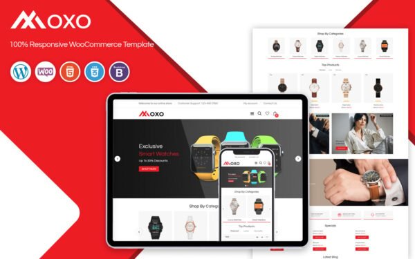Moxo – Watch Responsive WooCommerce Template WooCommerce Theme