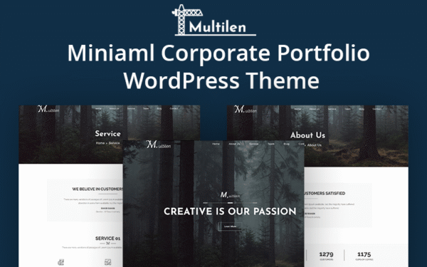 Multilen Minimal Corporate WordPress Theme