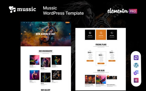 Mussic – Music WordPress Theme