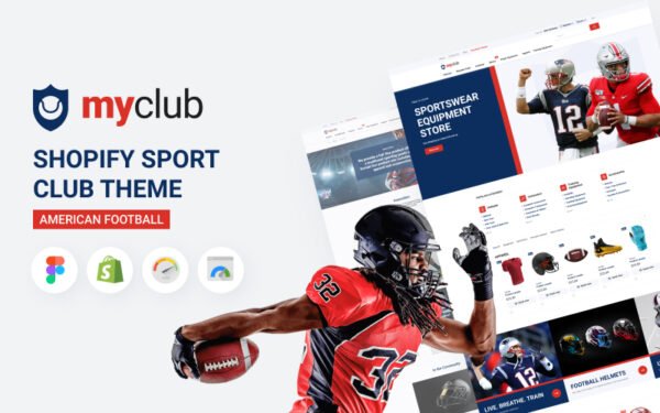 Myclub – Shopify Sport Club Theme, American Football Shopify Theme