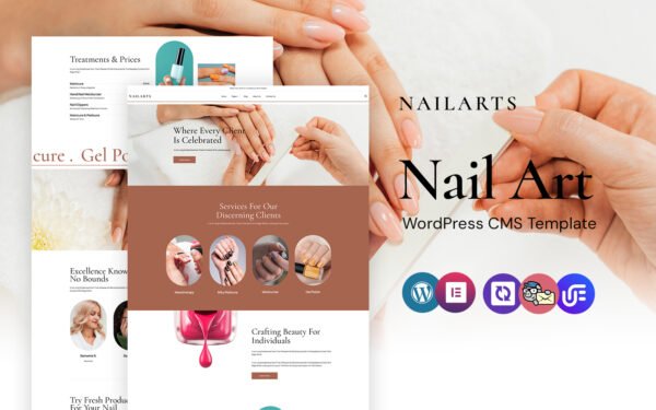 Nailart – Nail Polish And Remover WordPress Elementor Theme WordPress Theme