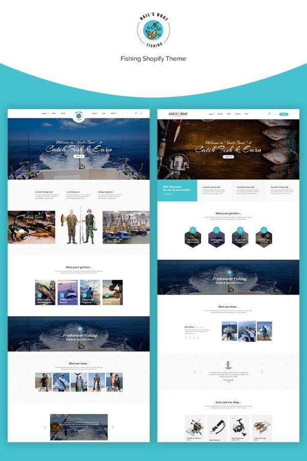 Nails Boat – Fishing And Hunting Club Shopify Theme