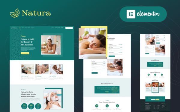 Natura – Beauty & Spa Massage Salon Elementor WordPress Theme